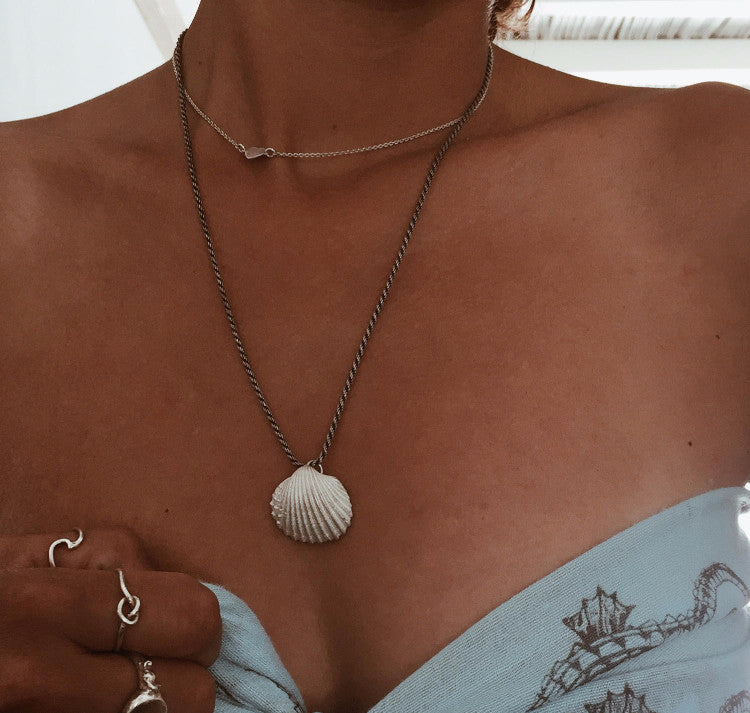 Shell Rope Chain Gal shell on rope – Makmel